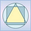 Геометрические задачи на максимум. Треугольник и квадрат вписанные в окружность