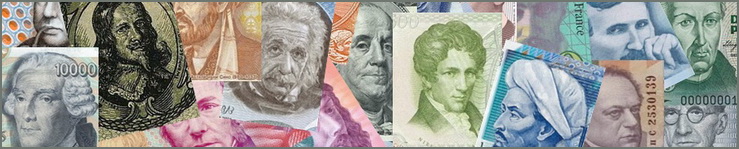 Портреты учёных на банкнотах