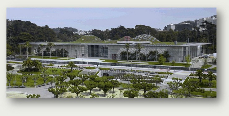 Новое здание Калифорнийской академии наук. парк «Золотые ворота», Сан-Франциско, Калифорния